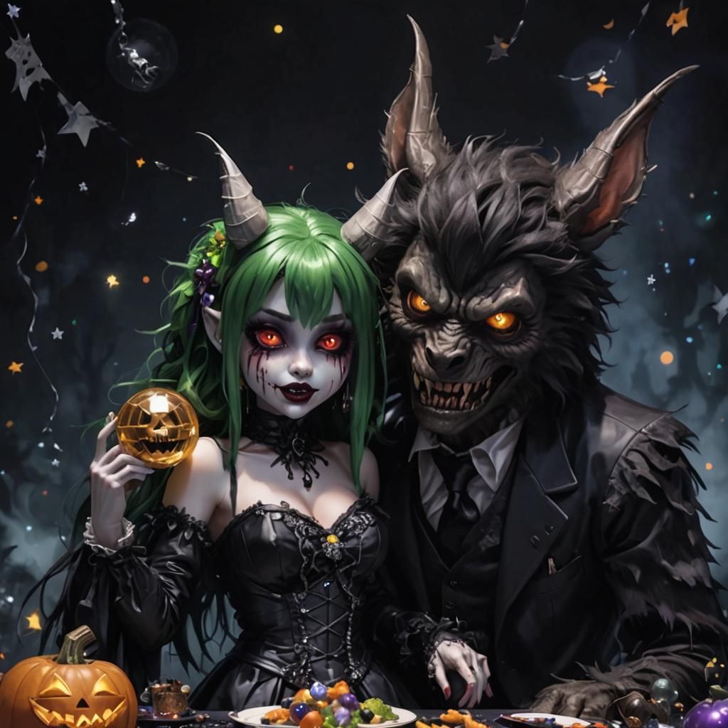 Monster Formal: Chibi Teens in 3D Digital Art