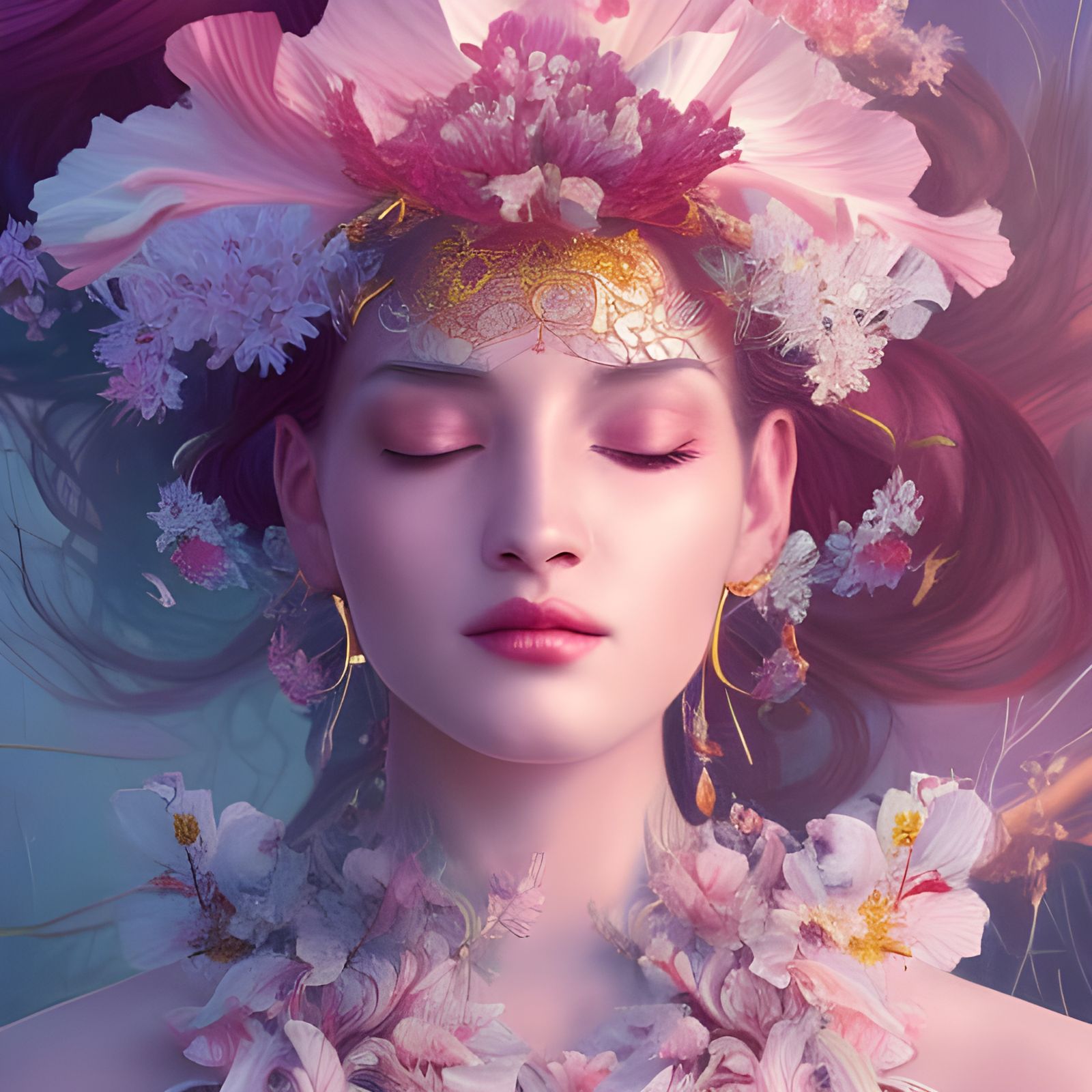 Beautiful Hibiscus goddess