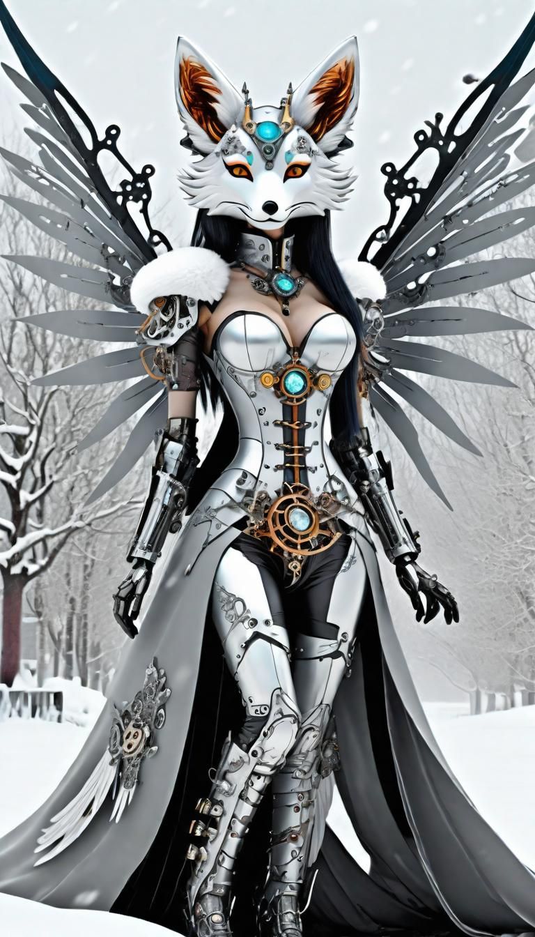 Winter Steam Fox Warrior At Play