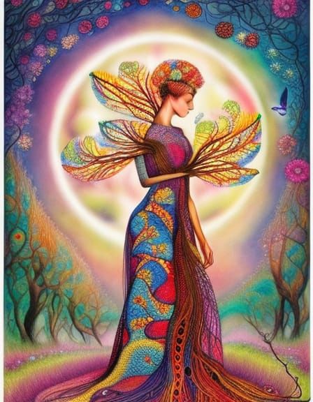 Surreal Brain Network in Warped Perspective