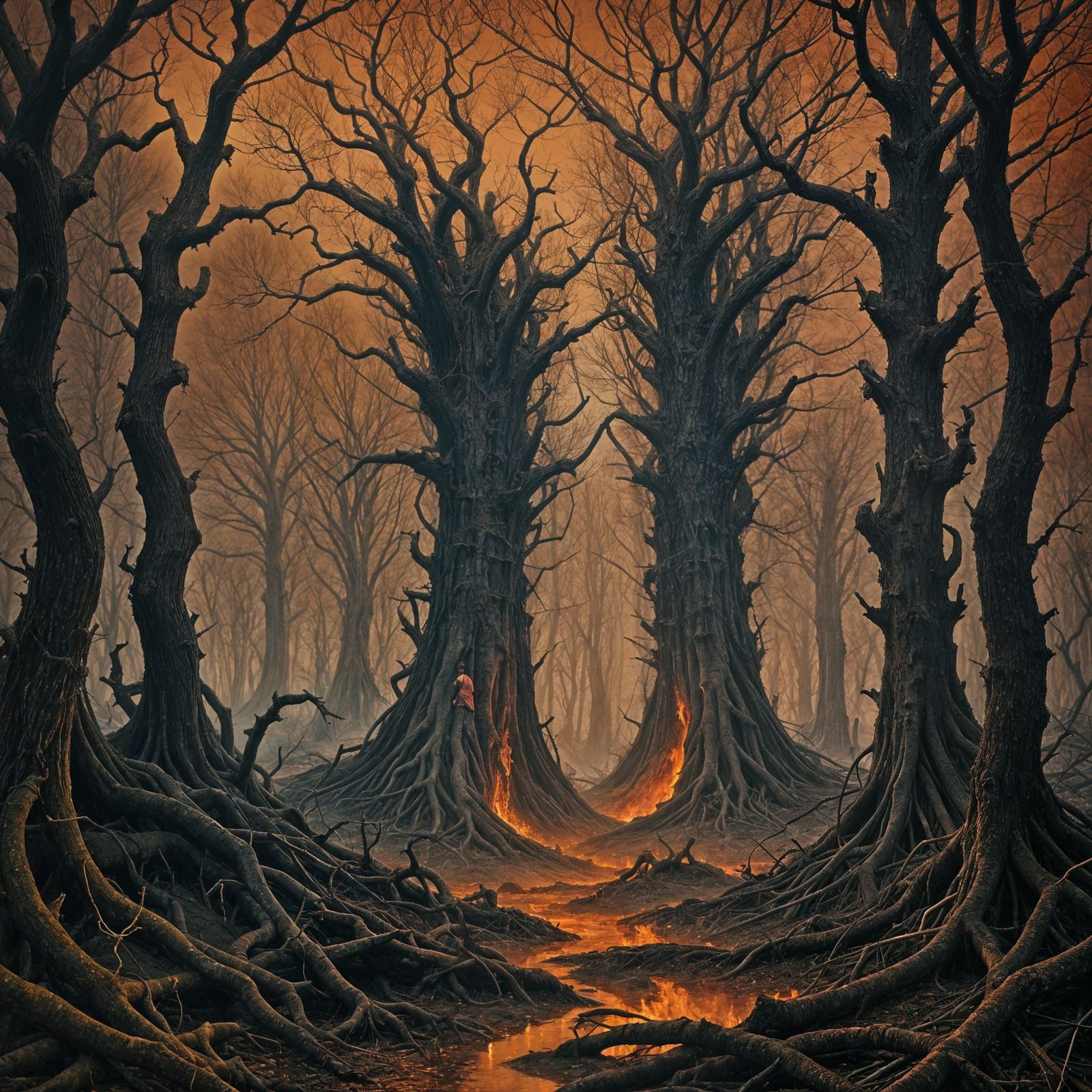 Abstract AI Image of Hell