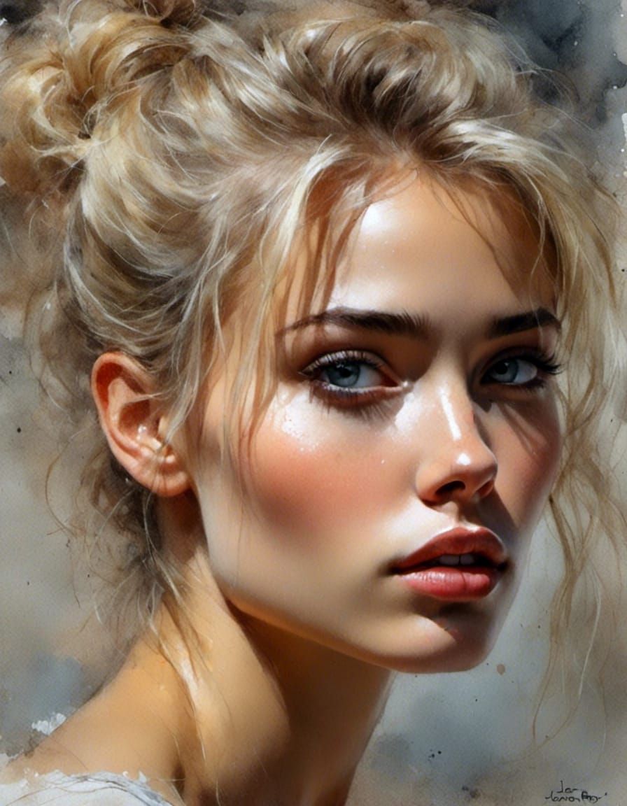 Beautiful Norwegian Woman Portrait by Jose Royo