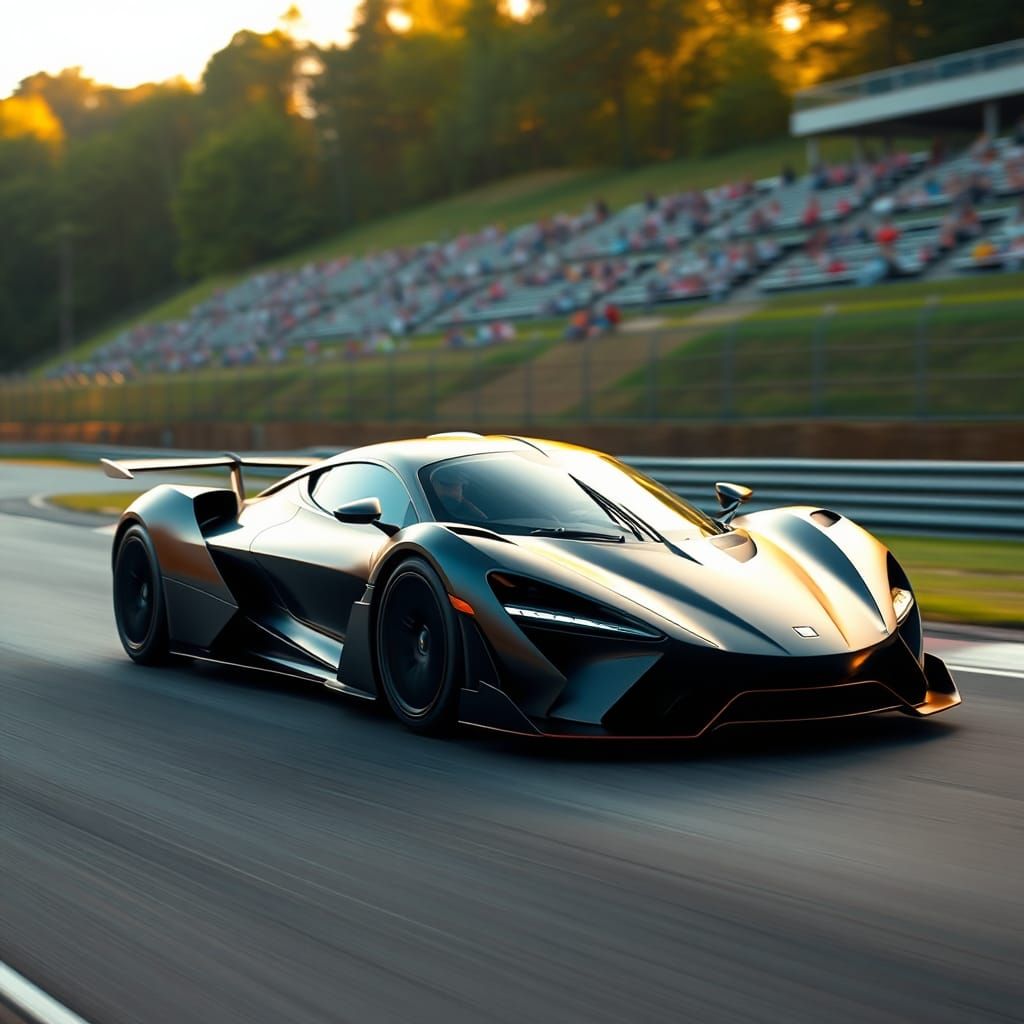 Hypercar Races on Green Circuit, Professional Photography