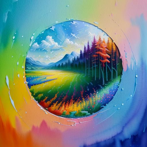 look "through" a painting