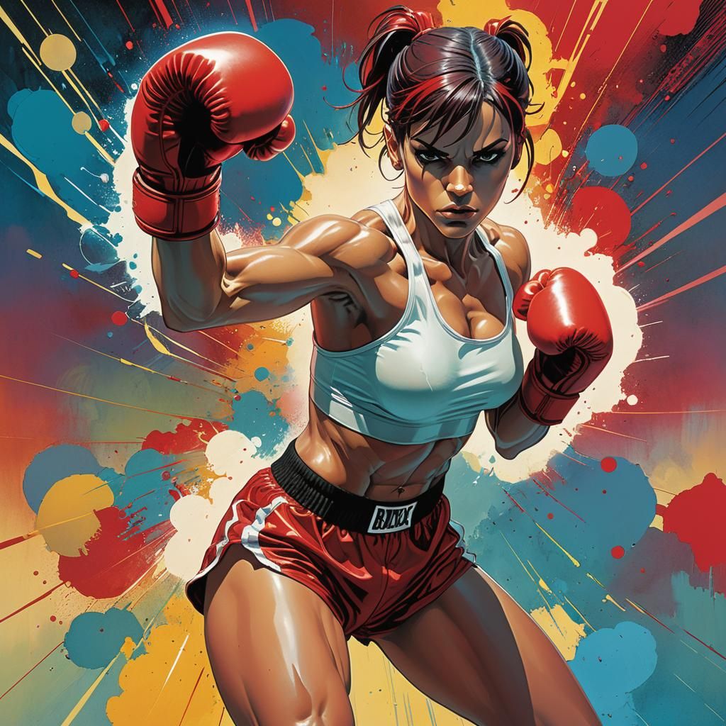 Right Hook! (Manga drawing)