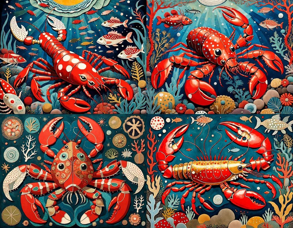 Whimsical Seaside Horror in Polka Dot Splendor