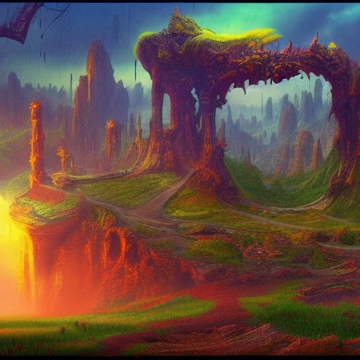 Vibrant 80s Childhood Memories in Digital Art