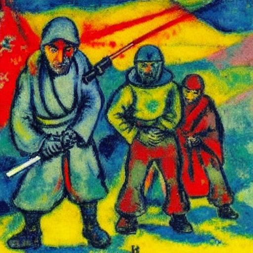 Jedi Mouse Lands on D-Day, Expressionist Surrealism