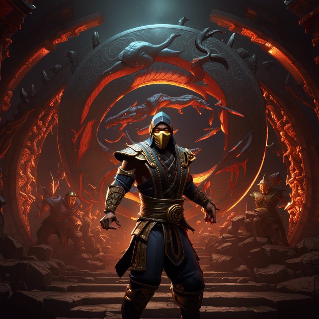 Hyperdetailed Mortal Kombat Concept Art in 8K