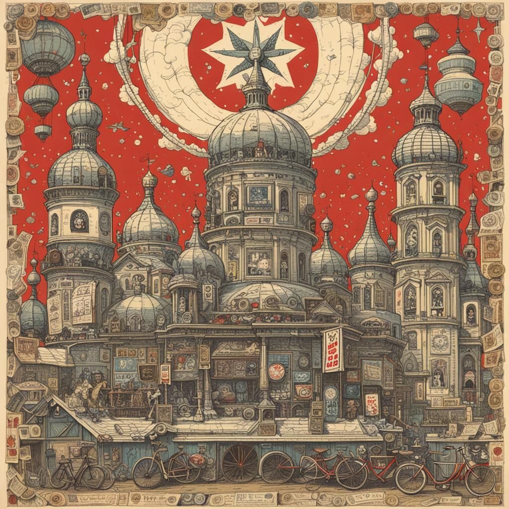 Striking Character Portrait in Graphic Style