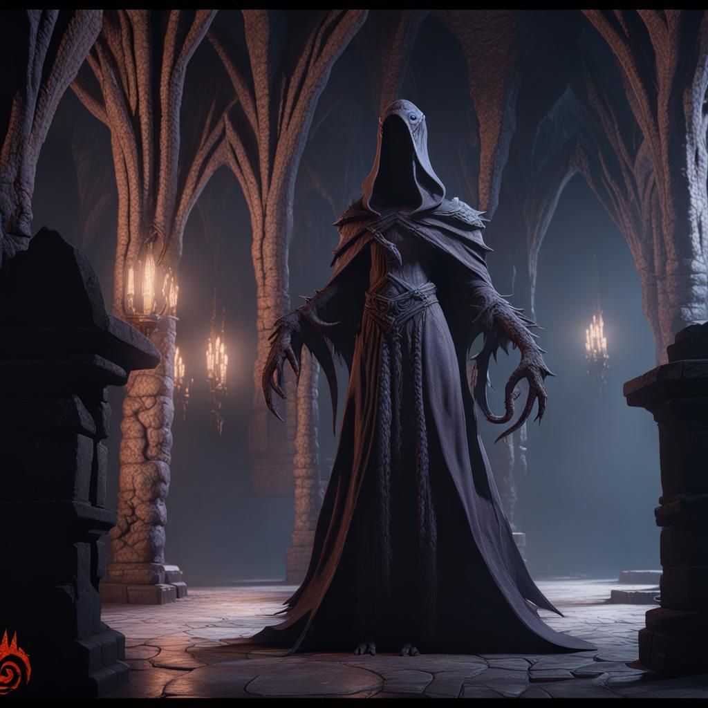 Mind Flayer in Dark Castle: Dungeons and Dragons
