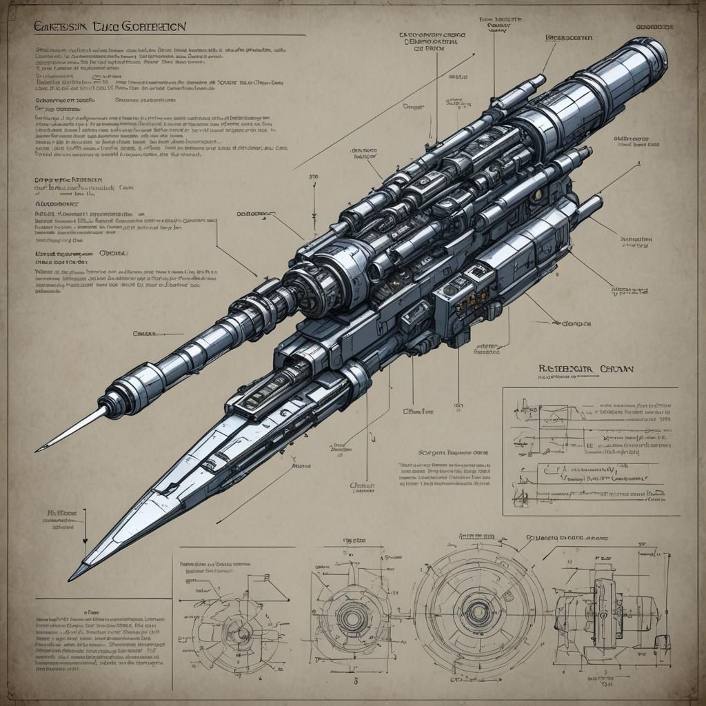 Detailed Schematic of Gleasian Reverend Gauss Cannon
