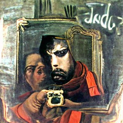 Contemplative Self-Portrait with Dramatic Lighting