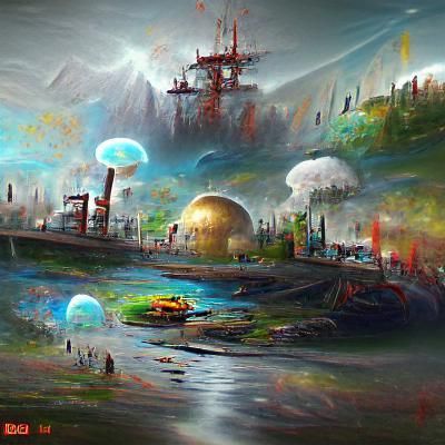 Detailed Concept Art of Subatomic World