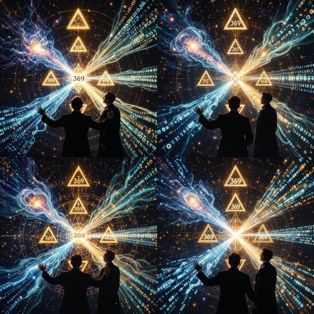 Nikola Tesla Witnesses Cosmic Transcription in Mystical Mand...