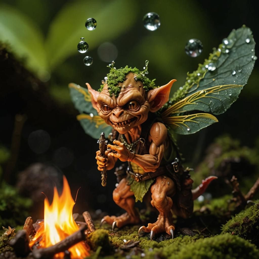 Goblins' Tiny Satanic Ritual: Macro Photography