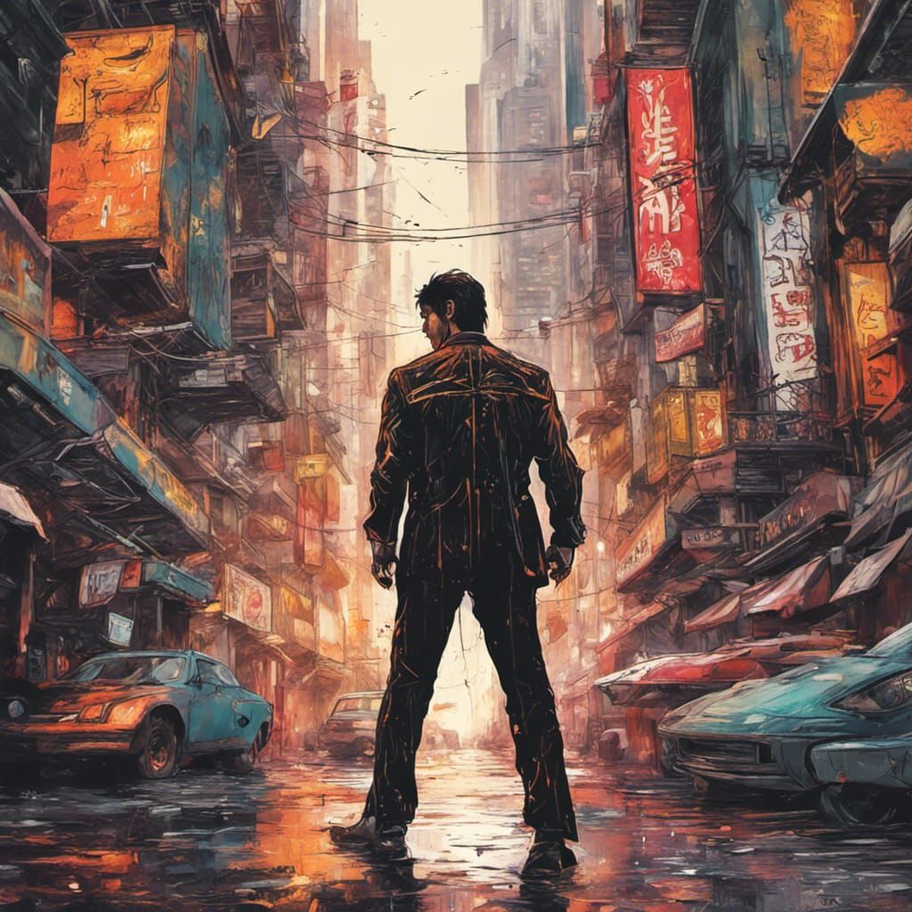 bruce lee arriving in the streets of the planet OBIRON Part 2