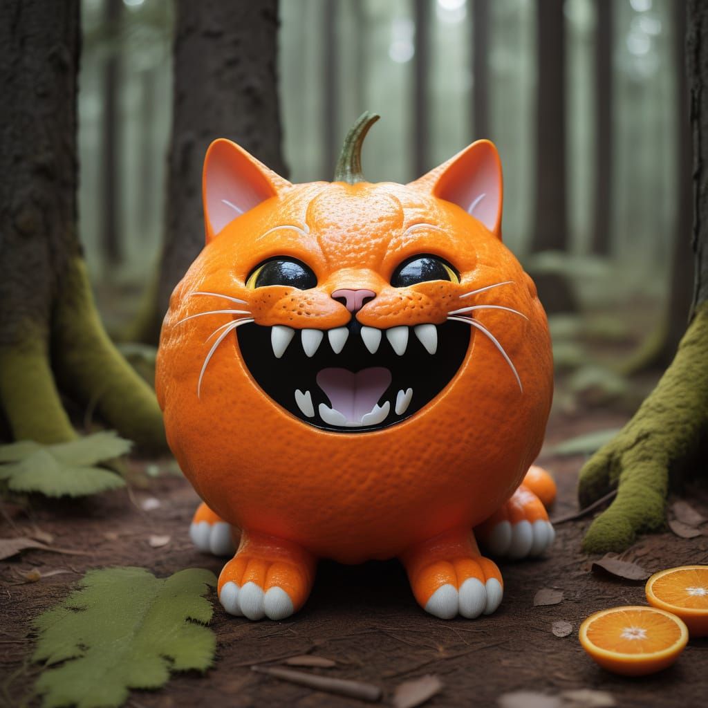 Furry Orange Forest Sprite