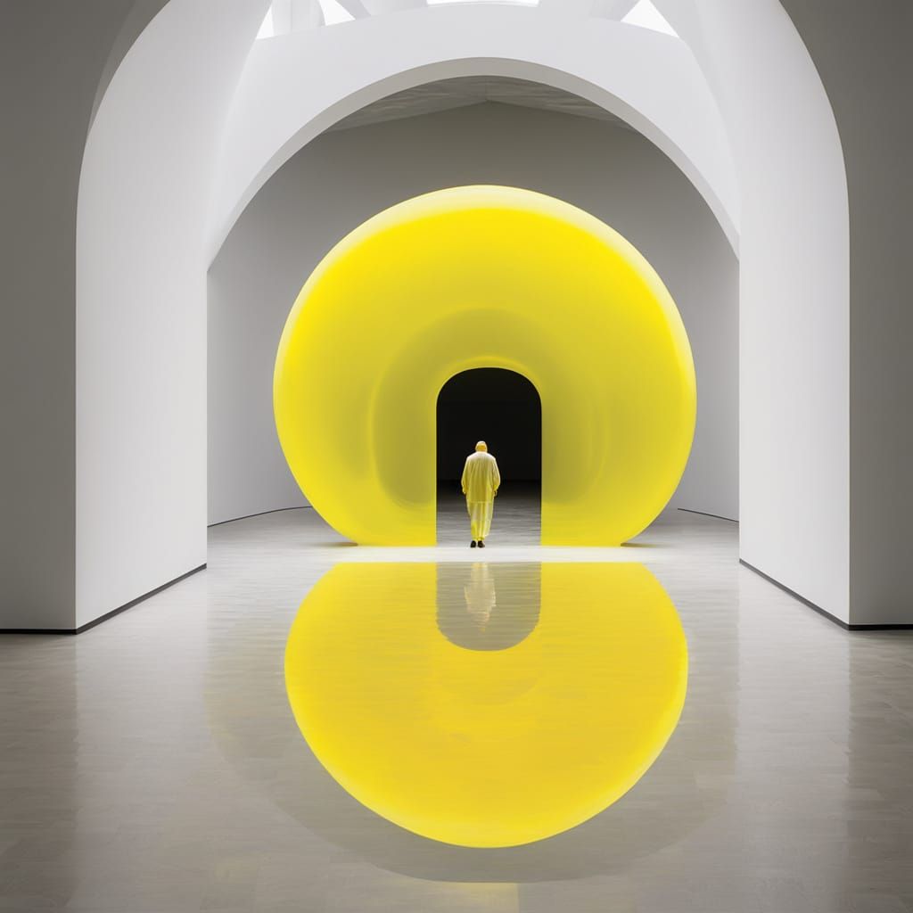 Chrome Yellow Liquid Dispersion Art