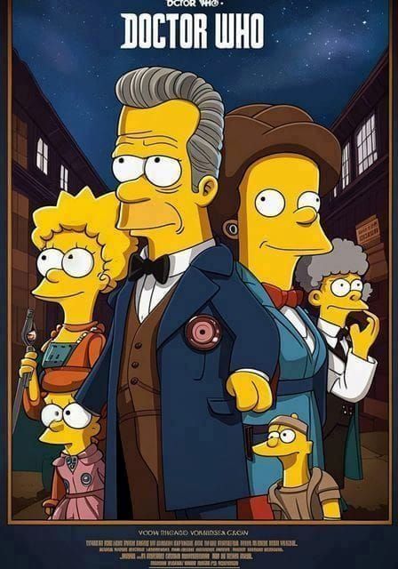 Doctor Who Reimagined As Simpsons Characters