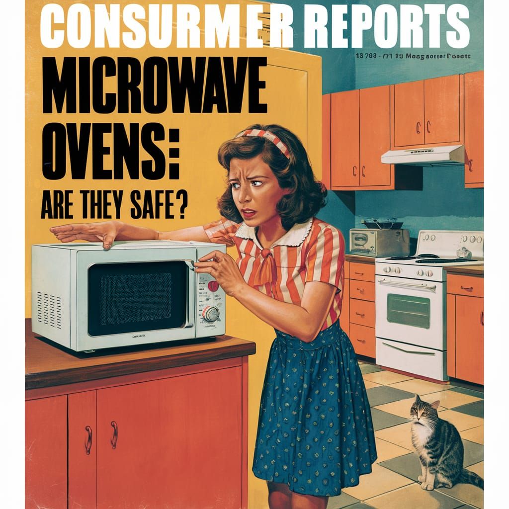 Vintage Magazine Cover: Microwave Oven Safety in the 70s