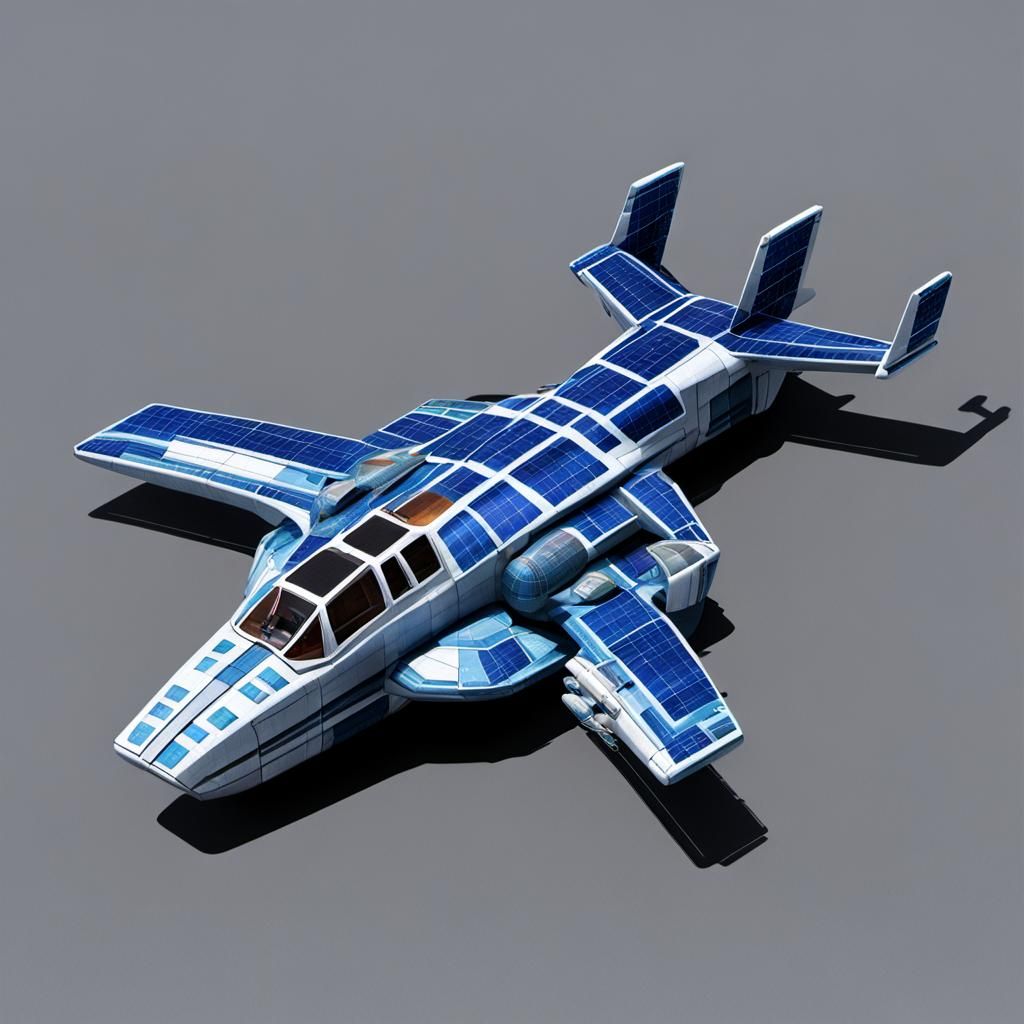 Plaid Spaceship Generated by AI