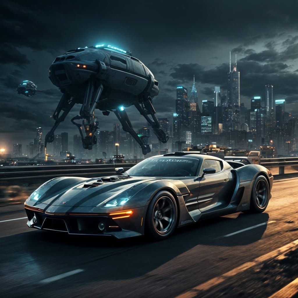 Imaginative Cars in Bold, Stylized Settings