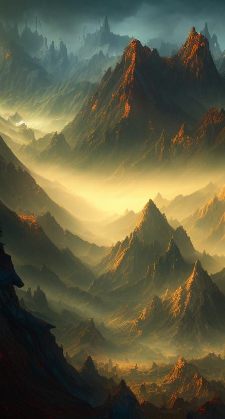 Fantastical Matte Painting in Deep Color