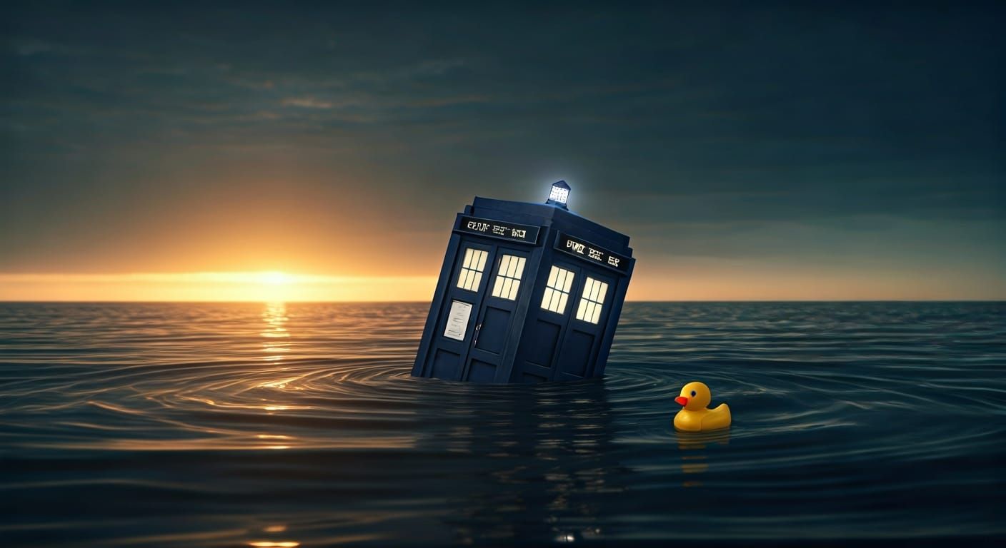 Idris of Doctor Who with Rubber Duck