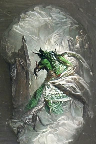 Dragonborn Horror in the Style of Gustave Doré