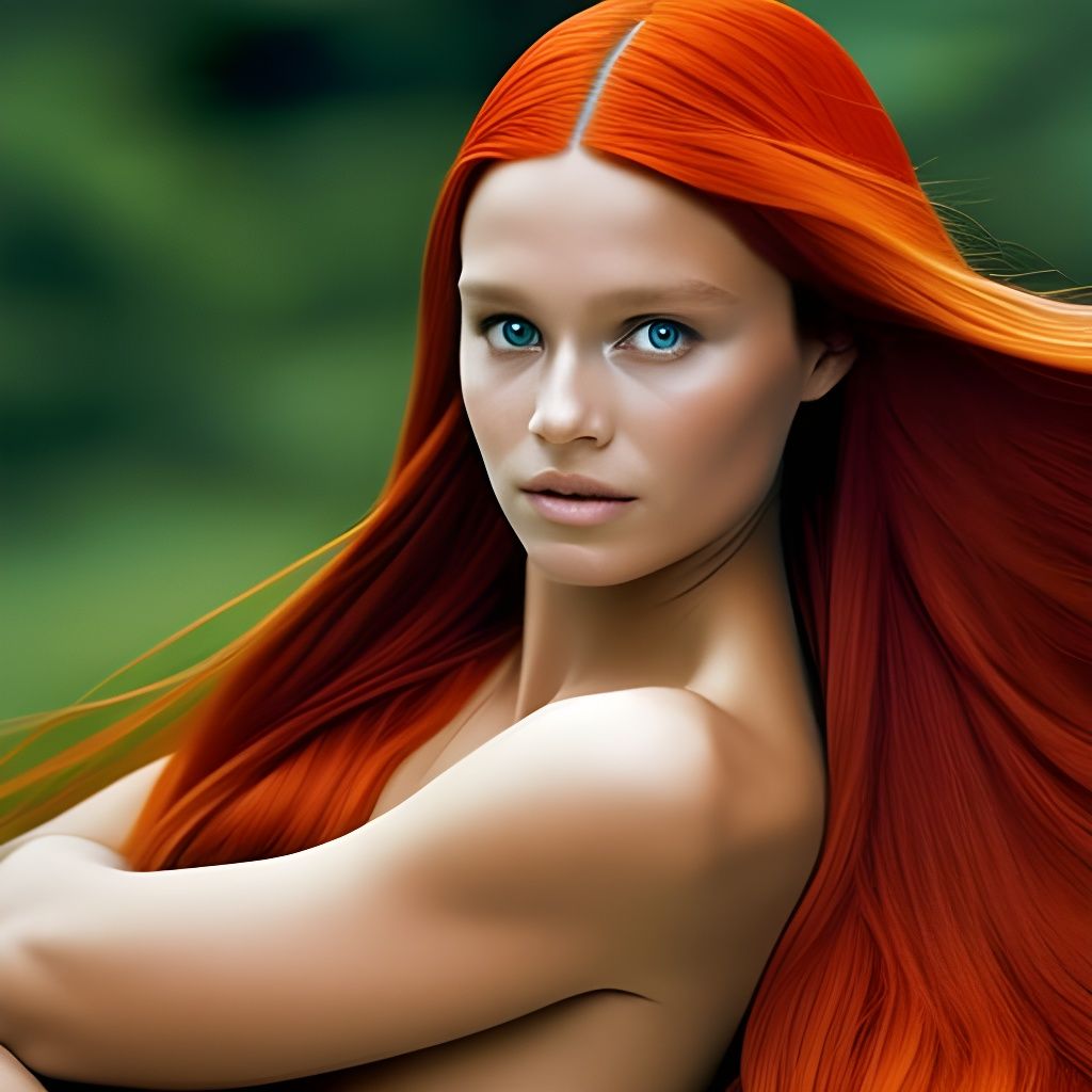 Butterfly Mermaid Portrait in Professional Photography Style