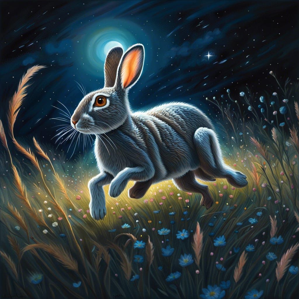 Rabbit in the Moonlight