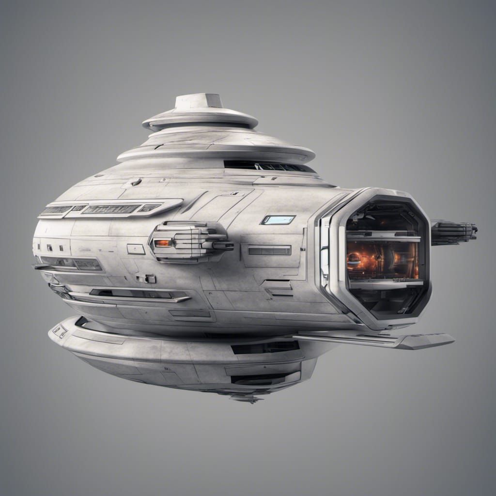Star Trek Inspired Spaceship in High Resolution