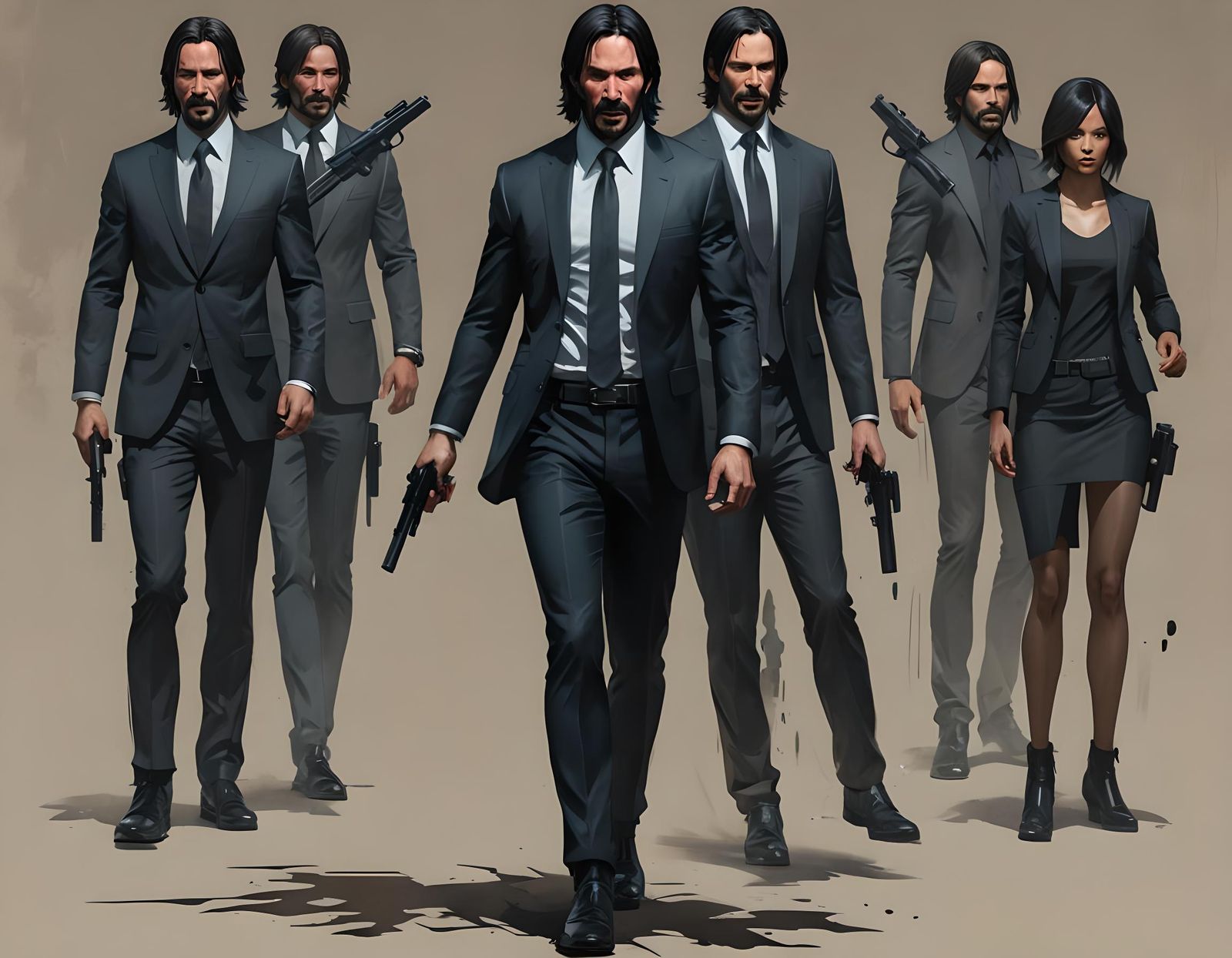 John Wick Theme: High Resolution Concept Art Portrait