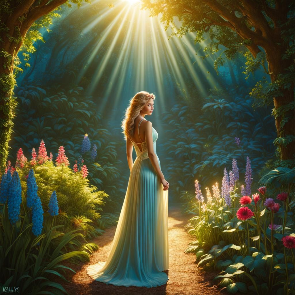 Ethereal Serenade in the Garden of Eden