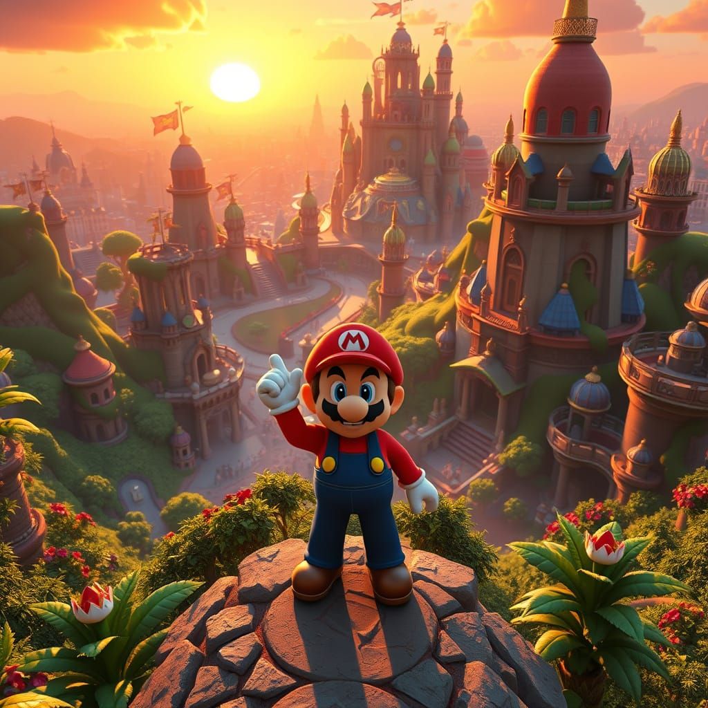 Mushroom Kingdom Reimagined in Epic 3D Cinematic Style