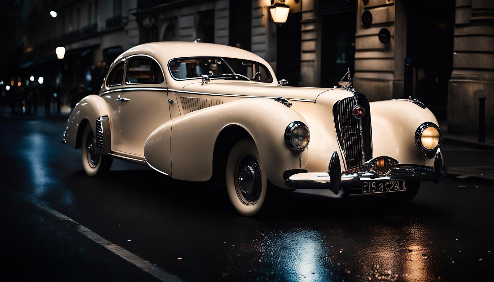 1945 Luxury French Car in Art Deco Style