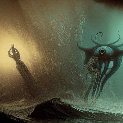 Eldritch Sea Slug Nightmare, Tentacles and Horror