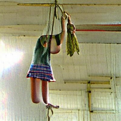 Girl Hanging