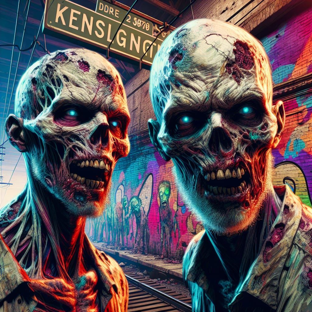 Hyperrealistic Zombies in Philadelphia: Concept Art