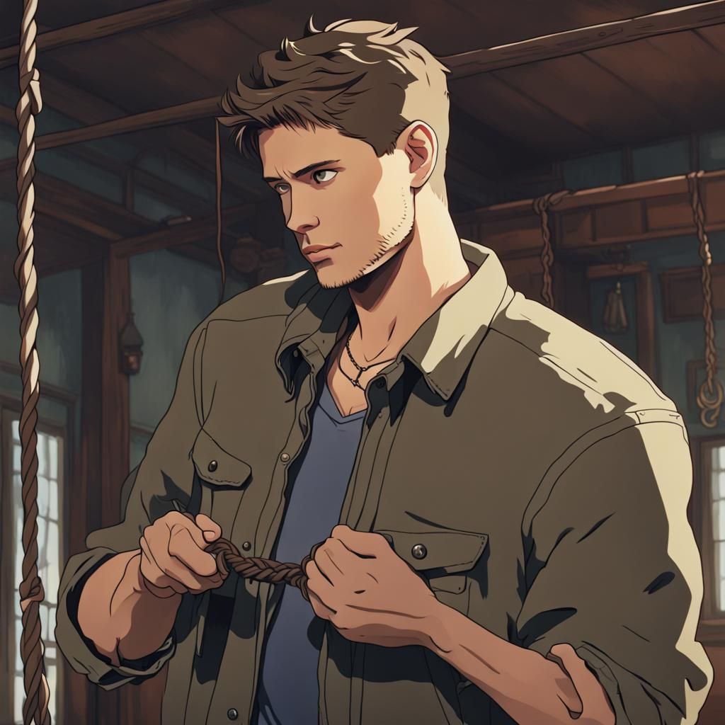 Bound Character in Anime Style