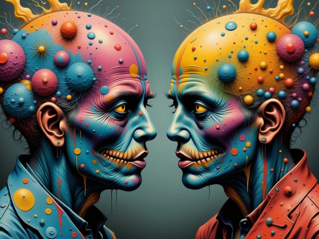 Talking Heads Concept Art in Detailed Style