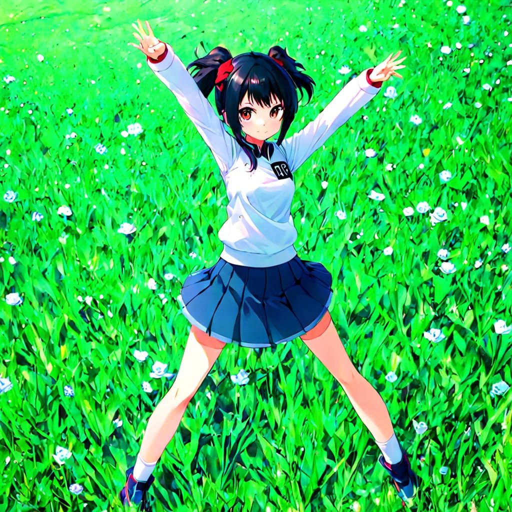 Mysterious Anime Girl with a Sassy Expression