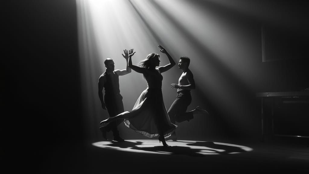 Surreal Dance of Shadows in Harmony