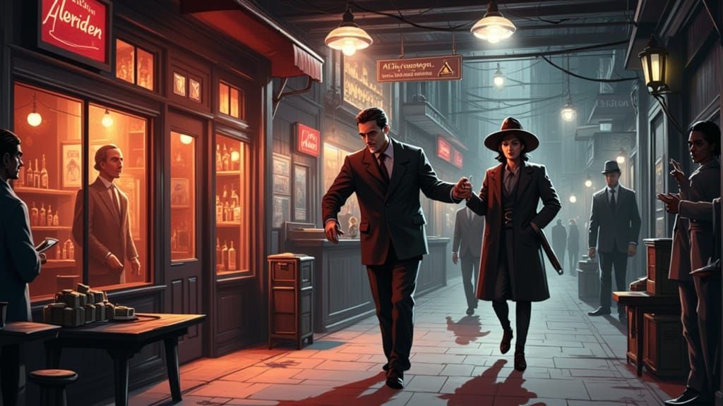 High Contrast Noir Style Image