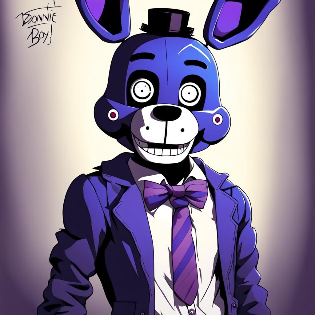 FNAF Bonnie Boy in Anime Style