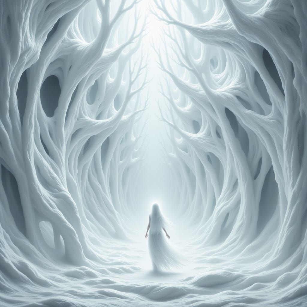 White dreamscape, Acrylic, 3d Structures <lora:-WhiteWalker Fusion-:1.0> <lora:My Nightmare:1.0> <lora:White Fantasy:1.0...