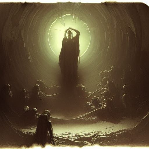 Gothic Horror Scene Inspired by Binding of Isaac