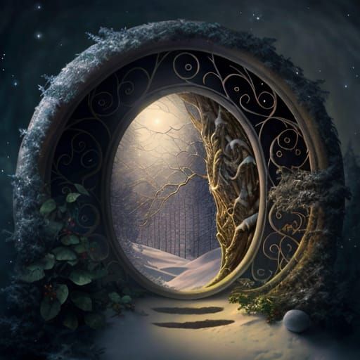 Portal to Frozen Winter Wonderland