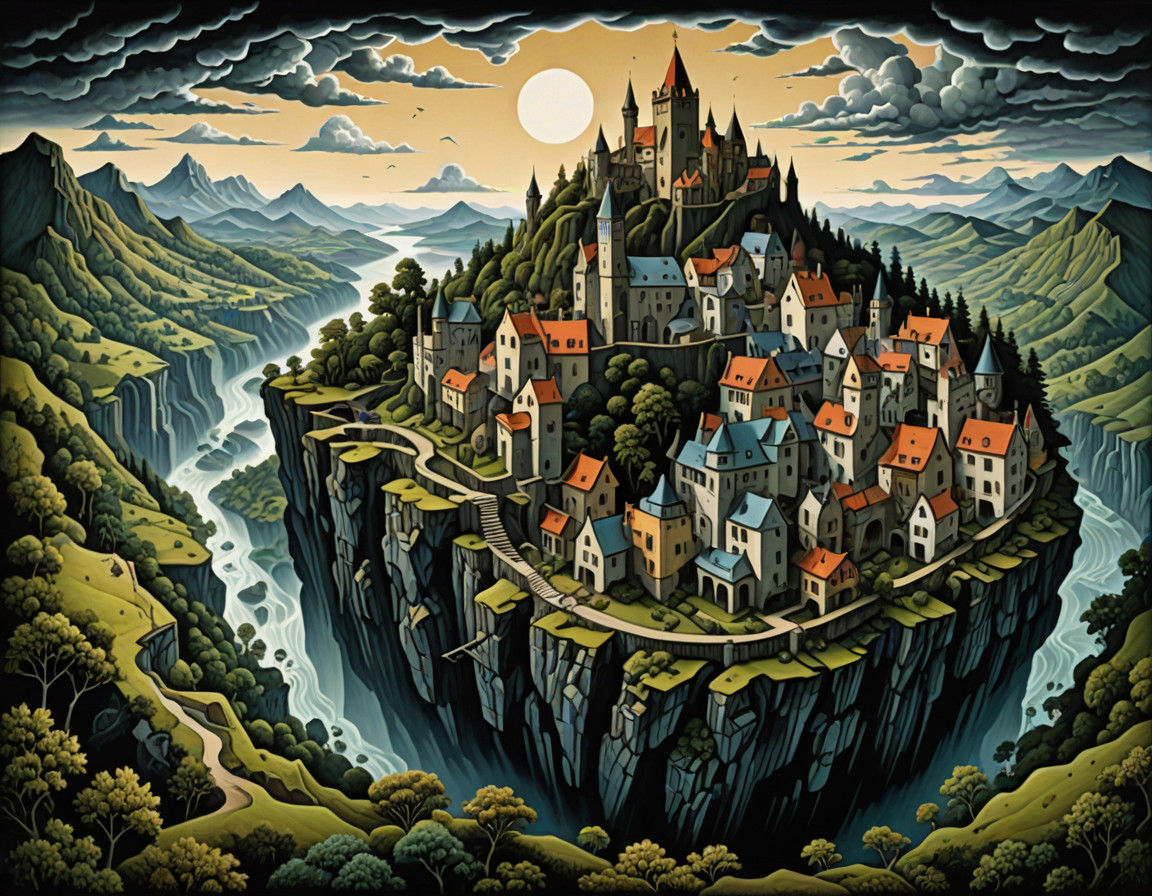 Ethereal Landscape of Recursive Wonder